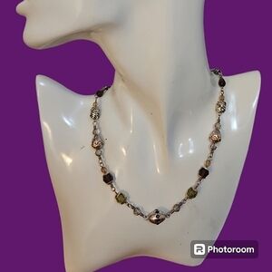 BRIGHTON Fantasy Crystal Metal Beaded Chain Necklace